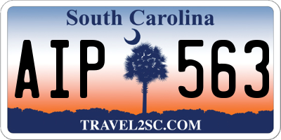 SC license plate AIP563