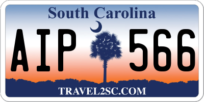 SC license plate AIP566