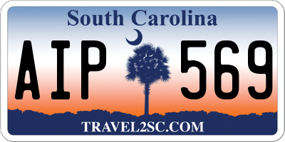 SC license plate AIP569