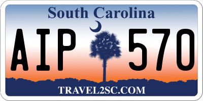 SC license plate AIP570