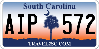 SC license plate AIP572