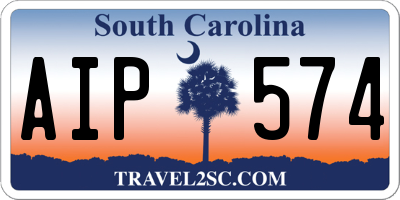 SC license plate AIP574