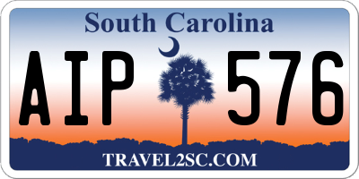 SC license plate AIP576
