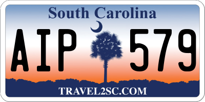 SC license plate AIP579