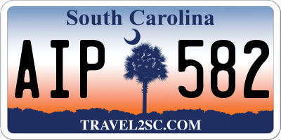 SC license plate AIP582