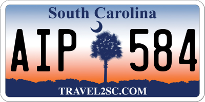 SC license plate AIP584