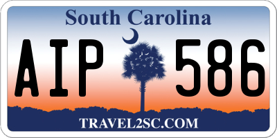 SC license plate AIP586