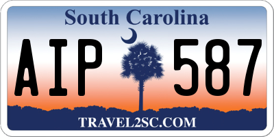 SC license plate AIP587
