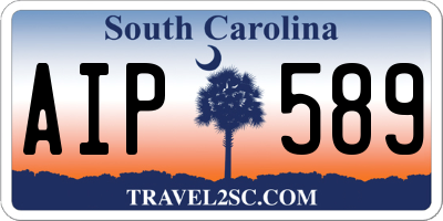 SC license plate AIP589