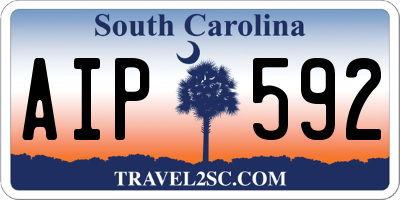 SC license plate AIP592