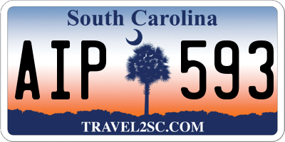 SC license plate AIP593