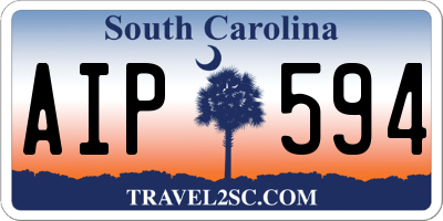 SC license plate AIP594