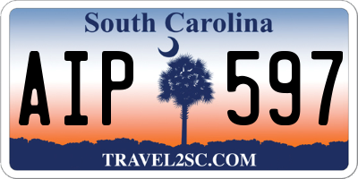 SC license plate AIP597