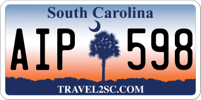 SC license plate AIP598