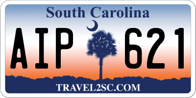 SC license plate AIP621
