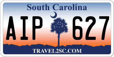 SC license plate AIP627