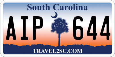 SC license plate AIP644