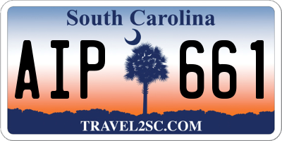 SC license plate AIP661