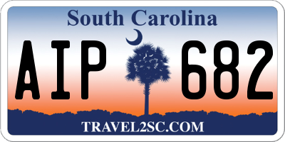 SC license plate AIP682