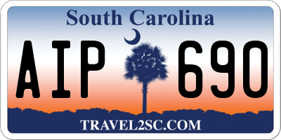 SC license plate AIP690