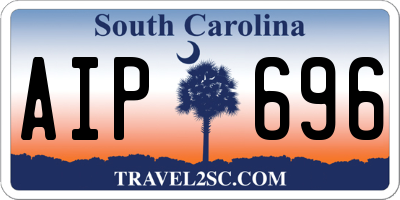 SC license plate AIP696
