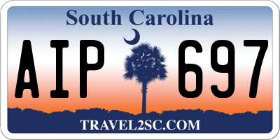 SC license plate AIP697