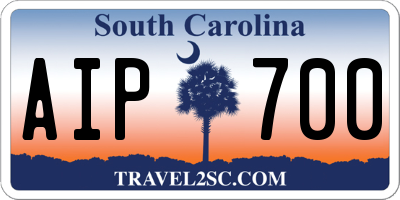 SC license plate AIP700