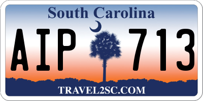 SC license plate AIP713