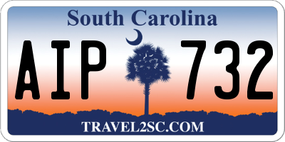 SC license plate AIP732