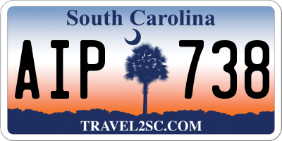 SC license plate AIP738