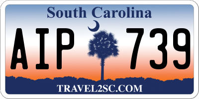 SC license plate AIP739