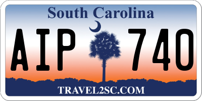 SC license plate AIP740