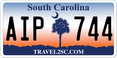 SC license plate AIP744