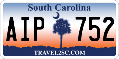 SC license plate AIP752