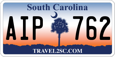SC license plate AIP762
