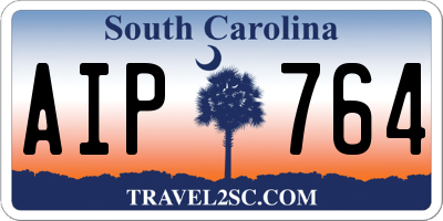 SC license plate AIP764