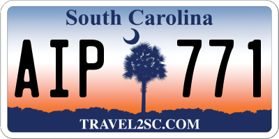SC license plate AIP771