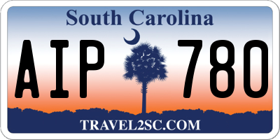 SC license plate AIP780