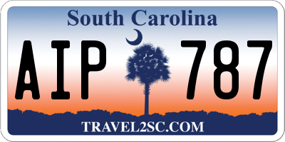 SC license plate AIP787