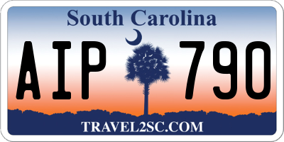 SC license plate AIP790