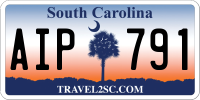 SC license plate AIP791