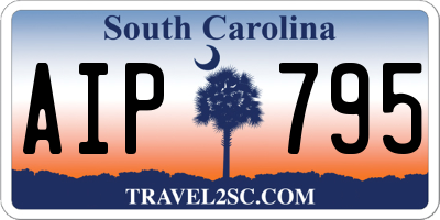 SC license plate AIP795