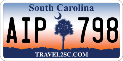 SC license plate AIP798