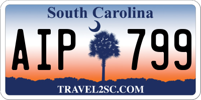SC license plate AIP799