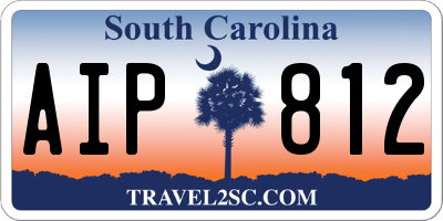 SC license plate AIP812