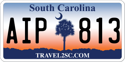 SC license plate AIP813