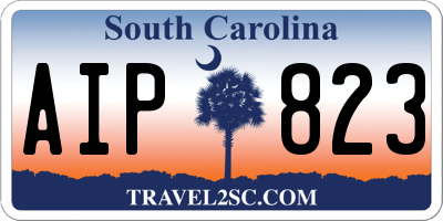 SC license plate AIP823