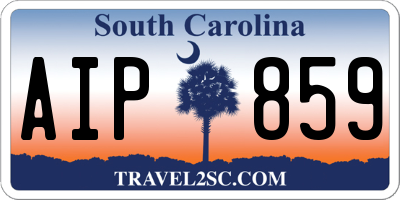 SC license plate AIP859