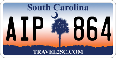 SC license plate AIP864
