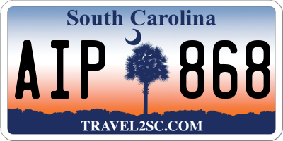 SC license plate AIP868